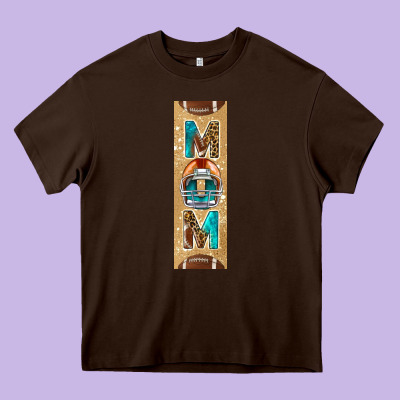 American Football With Leopard Pen Wraps Heavy Core Tee Designed By Bundleandbundleshop
