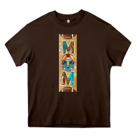 Chocolate Brown american football with leopard pen wraps Heavy Core Tee - BundleAndBundleShop