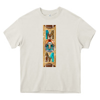 Cream american football with leopard pen wraps Heavy Core Tee - BundleAndBundleShop