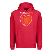 Cardinal i wear orange for my mom ms multiple sclerosis awareness t shirt Premium Hoodie - linhVisuals