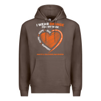 Coffee i wear orange for my mom ms multiple sclerosis awareness t shirt Premium Hoodie - linhVisuals