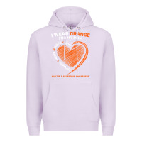 Lilac i wear orange for my mom ms multiple sclerosis awareness t shirt Premium Hoodie - linhVisuals