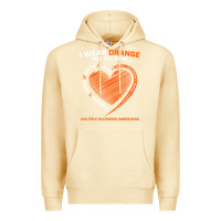 Pina Colada i wear orange for my mom ms multiple sclerosis awareness t shirt Premium Hoodie - linhVisuals