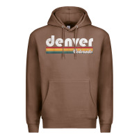 Chestnut denver colorado vintage 70's 80's retro style men women t shirt Premium Hoodie - linhVisuals