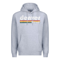 Heather Grey denver colorado vintage 70's 80's retro style men women t shirt Premium Hoodie - linhVisuals