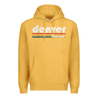 Mustard denver colorado vintage 70's 80's retro style men women t shirt Premium Hoodie - linhVisuals
