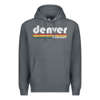 Rock denver colorado vintage 70's 80's retro style men women t shirt Premium Hoodie - linhVisuals