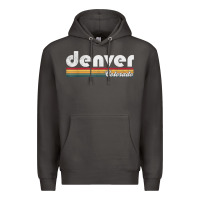 Smoke denver colorado vintage 70's 80's retro style men women t shirt Premium Hoodie - linhVisuals