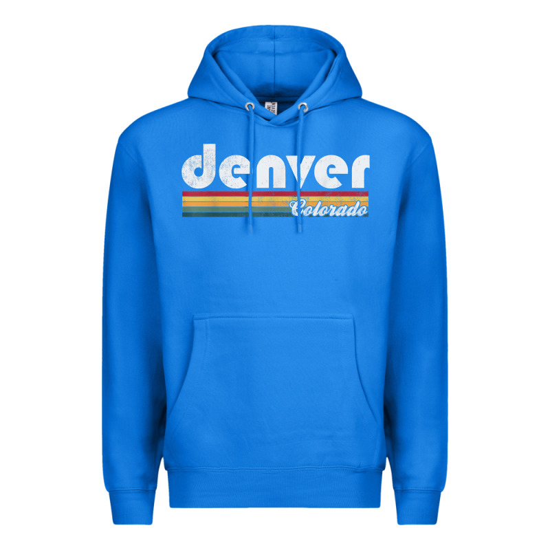 Denver Colorado Vintage 70's 80's Retro Style Men Women T Shirt Premium Hoodie by linhVisuals | Teevron