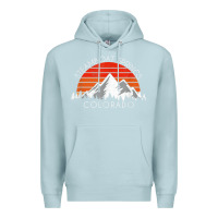 Blue Mist retro vintage steamboat springs colorado distressed t shirt Premium Hoodie - linhVisuals