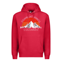 Cardinal retro vintage steamboat springs colorado distressed t shirt Premium Hoodie - linhVisuals
