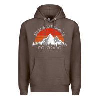 Coffee retro vintage steamboat springs colorado distressed t shirt Premium Hoodie - linhVisuals