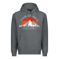 Rock retro vintage steamboat springs colorado distressed t shirt Premium Hoodie - linhVisuals