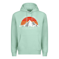 Seafoam retro vintage steamboat springs colorado distressed t shirt Premium Hoodie - linhVisuals