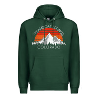 Sports Green retro vintage steamboat springs colorado distressed t shirt Premium Hoodie - linhVisuals