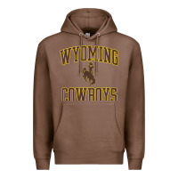 Chestnut kids wyoming cowboys apparel gameday arch over cowboys t shirt Premium Hoodie - linhVisuals
