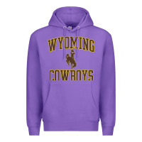 Purple kids wyoming cowboys apparel gameday arch over cowboys t shirt Premium Hoodie - linhVisuals