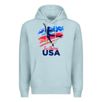 Blue Mist ice skating dance support the team tshirt usa flag t shirt Premium Hoodie - linhVisuals