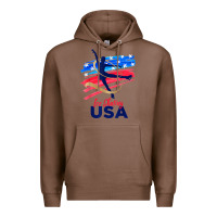 Chestnut ice skating dance support the team tshirt usa flag t shirt Premium Hoodie - linhVisuals