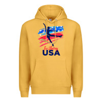 Mustard ice skating dance support the team tshirt usa flag t shirt Premium Hoodie - linhVisuals