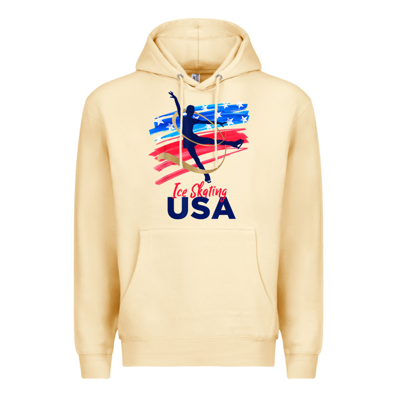 Ice Skating Dance Support The Team Tshirt Usa Flag T Shirt Premium Hoodie by linhVisuals | Teevron