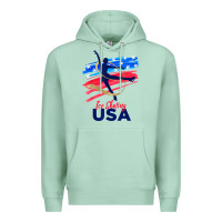Seafoam ice skating dance support the team tshirt usa flag t shirt Premium Hoodie - linhVisuals