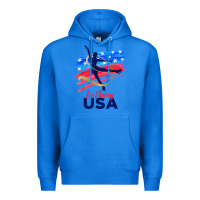 True Royal ice skating dance support the team tshirt usa flag t shirt Premium Hoodie - linhVisuals
