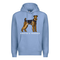 Colony Blue airedale terrier crazy dog lover sweatshirt Premium Hoodie - linhVisuals