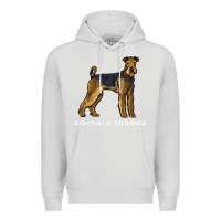 Dove Grey airedale terrier crazy dog lover sweatshirt Premium Hoodie - linhVisuals