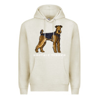 Oatmeal Heather airedale terrier crazy dog lover sweatshirt Premium Hoodie - linhVisuals