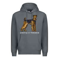 Rock airedale terrier crazy dog lover sweatshirt Premium Hoodie - linhVisuals