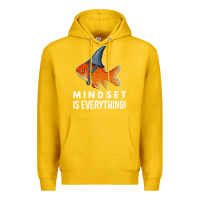 Lemon mindset motivational quote cute goldfish shark fish t shirt Premium Hoodie - linhVisuals