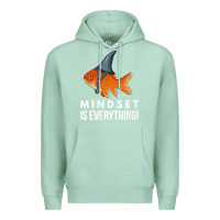 Seafoam mindset motivational quote cute goldfish shark fish t shirt Premium Hoodie - linhVisuals
