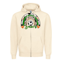Sandshell Soccer Rainbow Zipper Hoodie - RanaPortraitStore