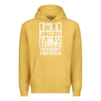 Antique Gold it's a johnson thing   you wouldn't understand   family name t shirt Premium Hoodie - linhVisuals
