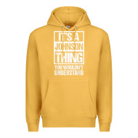 Mustard it's a johnson thing   you wouldn't understand   family name t shirt Premium Hoodie - linhVisuals