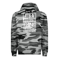 Slate Camo it's a johnson thing   you wouldn't understand   family name t shirt Premium Hoodie - linhVisuals
