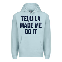Blue Mist womens tequila made me do it tank tops for women summer drinking tank Premium Hoodie - linhVisuals