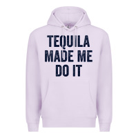 Lilac womens tequila made me do it tank tops for women summer drinking tank Premium Hoodie - linhVisuals