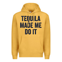 Mustard womens tequila made me do it tank tops for women summer drinking tank Premium Hoodie - linhVisuals