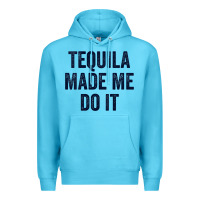 Ocean Blue womens tequila made me do it tank tops for women summer drinking tank Premium Hoodie - linhVisuals
