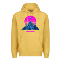 Antique Gold pink sun   official gunship t shirt Premium Hoodie - linhVisuals