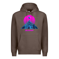 Coffee pink sun   official gunship t shirt Premium Hoodie - linhVisuals