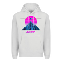 Dove Grey pink sun   official gunship t shirt Premium Hoodie - linhVisuals