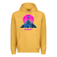 Mustard pink sun   official gunship t shirt Premium Hoodie - linhVisuals
