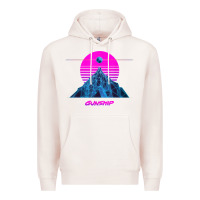 Pale Pink pink sun   official gunship t shirt Premium Hoodie - linhVisuals