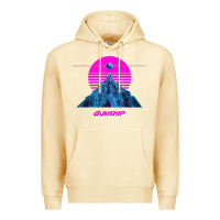 Pina Colada pink sun   official gunship t shirt Premium Hoodie - linhVisuals