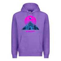 Purple pink sun   official gunship t shirt Premium Hoodie - linhVisuals