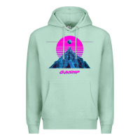 Seafoam pink sun   official gunship t shirt Premium Hoodie - linhVisuals