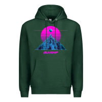 Sports Green pink sun   official gunship t shirt Premium Hoodie - linhVisuals